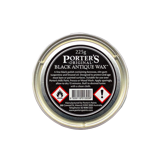 Porters Paints Black Antique Wax